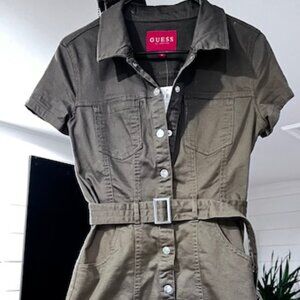 Guess Valari Denim Belted Dress